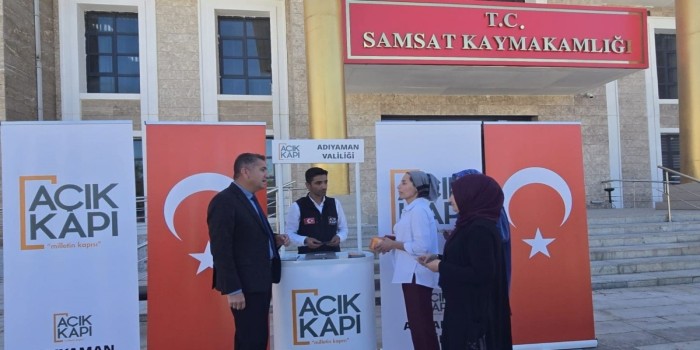 Açık Kapı Ekibi, Samsat’ta vatandaşlarla buluştu